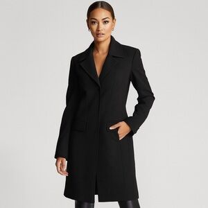 Johnny Was Black Duster Jacket Trench Coat Women Size S‎